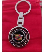 Cadillac Logo Chrome and Black Keychain US Seller  - $13.85 CAD
