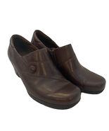 Clarks Women's Bendables Booties Brown Leather 10M Excellent - $18.99