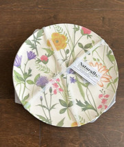 Naturally Danny Sep Bamboo  Floral Dinner Plates Set of 4 NEW - £21.23 GBP