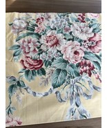 Vtg Ralph Lauren Rare Evelyn Yellow Floral Straight Valance 84x17 1/2” - $75.00