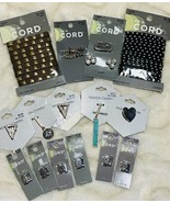 Lot Carded Jewelry Making Items Slide Charms Faux Leather Cord NWT - $30.86 CAD