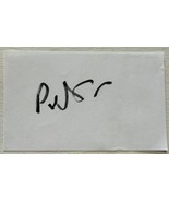 Peter Cook (d. 1995) Autographed Signed Vintage 3x5 Signature Page - $2,756.28 MXN