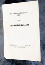The World Follies Program - Streator Township High School April 8, 1949 - £3.98 GBP