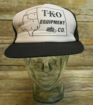 Vintage Young An Snapback Mesh Trucker Hat TKO Equipment Texas Kansas Ok... - $4.95