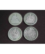 4pc Lot of Seated Liberty Dimes - $80.00