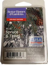 Better Homes &amp; Gardens Blue Spruce &amp; Tinsel Scented Wax Cubes 2.5oz - £6.18 GBP