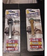 Lot Of 2 PEZ Dispenser Mandalorian / Grogu / Baby Yoda / Boba Fett NEW - $167.45 MXN
