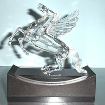 Swarovski Pegasus 1998 SCS Annual Gallop Horse Figurine w Stand-Plaque &amp; COA New - £157.16 GBP
