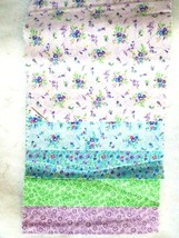 Fabric Lot of 5 Pcs Fresh Meadows Floral Sampler Mix/Match Quilt Sew Craft $5.50 - £4.38 GBP