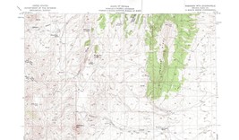 Robinson Mtn. Quadrangle Nevada 1956 Topo Map Vintage USGS 15 Minute Topographic - £13.04 GBP