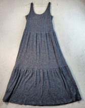 Daily Ritual Fit &amp; Flare Dress Women Medium Gray Polyester Sleeveless Round Neck - £17.27 GBP