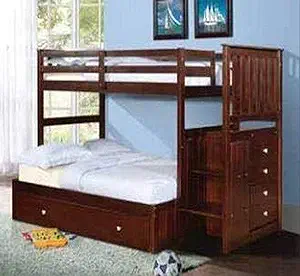 Donco Kids 820-Ttcp_800E-Cp-503-Cp Mission Stairway Bunk Bed Withtrundle... - $1,275.99