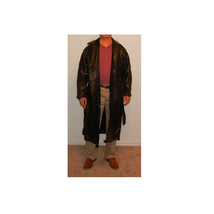 Genuine Leather Trench Coat Giovanni Navarre Italian Stone™ Design - $1,336.37 MXN+