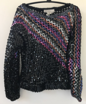 Vtg 70s Disco Punk Harry Acton Party Collectibles Sequined Sparkle Sweat... - £99.91 GBP