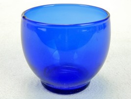 Cobalt Blue Glass Vase, Small Bowl Shape, Short Footed Base, 2 1/2&quot; High, CBT-04 - £11.52 GBP