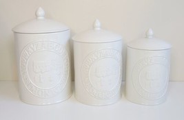 Vtg Ralph Lauren Wedgwood Schoolhouse Alphabet 3 pc. Complete Canister Set - $199.99