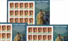 US Stamps/Postage/3 Sheets Sc #3152 Humphrey Bogart MNH F-VF OG FV 19.20 - £9.72 GBP