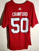 adidas  NHL T-Shirt Chicago Blackhawks Corey Crawford Red sz XL - $5.04
