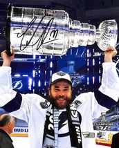 Victor Hedman Signé 8x10 Tampa Bay Lightning STANLEY Coupe Hockey Photo Fans - £85.08 GBP