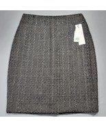Calvin Klein Women Skirt Size 8 Black Mini Stretch Preppy Sparkle Plaid ... - £15.57 GBP