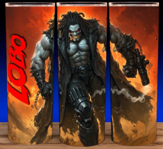 Lobo Comic Book Villain in Wasteland Cup Mug Tumbler 20oz - £15.27 GBP