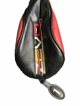 Zevo Golf Driver 1-Wood Headcover With Sock Red Yellow Black Good Condit... - $11.60