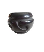 Native American Santa Clara Black Pottery bowl 1985 Linda Tafoya Estate ... - $239.99