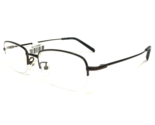 Technolite Flex Eyeglasses Frames TLF 8001 BROWN Rectangular Half Rim 52... - $41.84