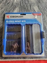 Jobsmart 63-piece Impact Bits Set With Case for higher torque applications - £14.93 GBP