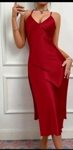 Red Satin Elegant Nightgown - £15.73 GBP