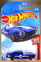 2021 Hot Wheels #179 Then and Now 8/10 &#39;70 CHEVY CAMARO RS Blue w/Black MC5 Sp - $8.00