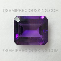 Natural Amethyst African Octagon Step Cut 14X12mm Grape Purple Color VS Clarity  - £289.71 GBP