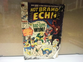 L4 COMIC NOT BRAND ECHH ISSUE #4 NOVEMBER 1967 WRITING ON COVER - $3.25