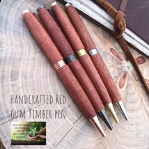 Re-claimed Wooden Ballpoint Pen made from Australian Red gum Showcasing the natu - £30.56 GBP