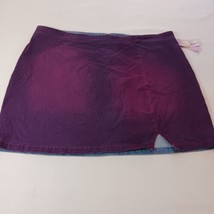 Wild Fable Women&#39;s Purple Coated Cotton Blend Pull-On Skirt Size 24W - $19.79