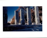Vintage Photo Blacksburg Virginia Tech War Memorial Monument Fall View 8... - $12.86
