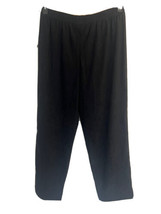 Women&#39;s Black Briggs Pull-On Stretch Velvet Pants. XL. 97% Polyester/ 3% Spandex - £21.09 GBP