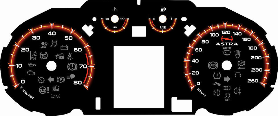 Opel Astra D instrument Cluster Face replacement - $61.38