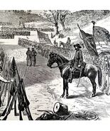 Ulysses Grant The List Cause Engraving 1868 Civil War Victorian Military... - $733.58 MXN