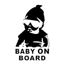 2x Cool Baby on board Vinyl Decal Sticker Different colors &amp; size for Cars/Bikes - £3.44 GBP+