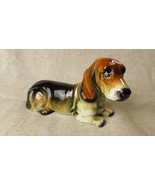 Vintage Ceramic Laying Basset Hound Dog Ornament - $29.21