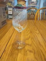 Pier 1 Tall Clear Etched Wine Glass-Brand New-SHIPS N 24 Hours - £31.82 GBP