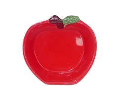 Plentiful Pantry figural red apple-shaped baking dish, serving bowl. - £47.53 GBP