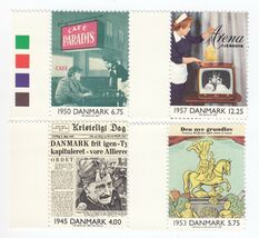 MNH - Denmark, 2000 Danish History, Set of 4 Stamp, AH0125 - $6.83