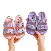 Kuromi Kitty Girls Sandals Open-Toe Kids Comfort Shoes Beach Summer Flip... - $24.50
