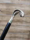 Brass Cobra Snake,wooden walking stick,Christmas gift,Walking Stick,fath... - $51.55 CAD