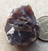 Natural MINERAL Rough Raw FLINT Ancient Stone Rock Modiin Israel #408 - £1.46 GBP