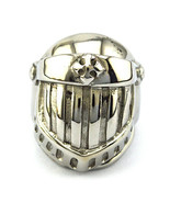 Stainless Knight Helmet Ring Opening Face Size 12 - $38.64 CAD