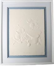 &quot;The Whoopee Party&quot; Mickey &amp; Minnie Mouse Framed Cast Paper Embossed Print CoA - £731.21 GBP