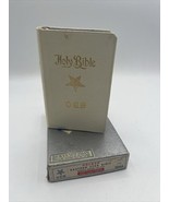 VTG 1940s Holman OES Bible White Binding with Box Pocket Sized Purple Edges - £14.40 GBP